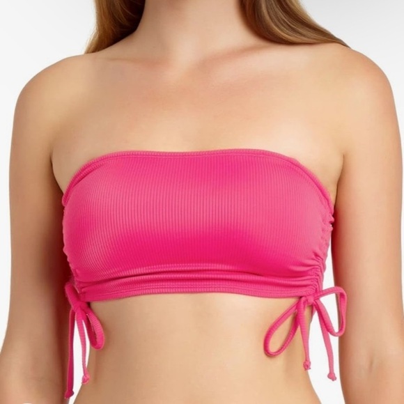 Pink Bathing Suit Top Strapless Womens Large Swim Top Cami NWOT - Picture 1 of 6